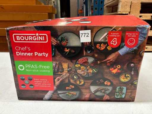 BOURGINI Gourmet-Set für die perfekte Dinnerparty | Glasiertes Grau